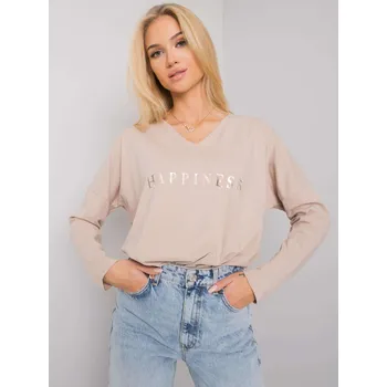 Oblečení a móda Blouse-RV-BZ-7210.64P-beige RUE PARIS krémová 3293229