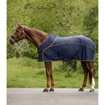 Jezdectví Deka proti hmyzu Cooler Waldhausen modrá Barva: nachtblau/orange, Velikost: 165 cm