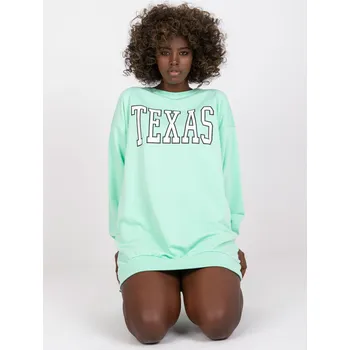 Dámská mikina Sweatshirt-EM-BL-719.36-mint ex moda tyrkysová 3294154
