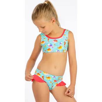 Dívčí plavky Litex Dívčí plavkové kalhotky bokové 6F388 6F388 98