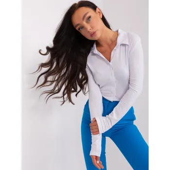 Bílá halenka na zip RUE PARIS RUE PARIS šedá 3298793