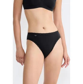 Kalhotky Dámské kalhotky sloggi 24/7 Cotton Lace Tai - černé - SLOGGI BLACK 38