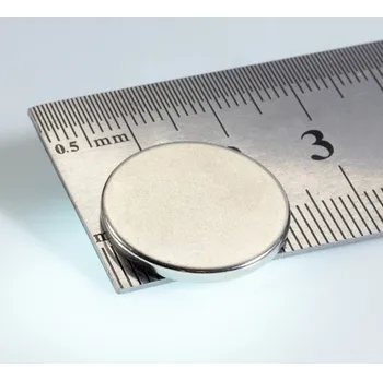 Dekorativní magnet Magsy Neodymový magnet válec pr.20x2 N 80 °C, VMM8-N45 Počet kusů: 27 ks