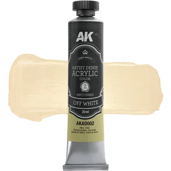 AK Interactive AKAD002 OFF WHITE – ARTISTIC DENSE ACRYLIC COLOR (AK)
