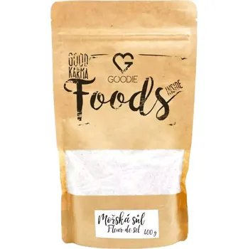 Kuchyňská sůl Goodie Mořská sůl Fleur de sel 400 g