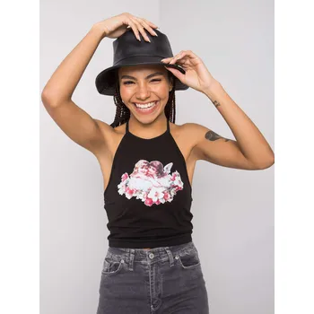 Oblečení a móda Top-DS-TP-1112.14P-Black RUE PARIS černá 3297014