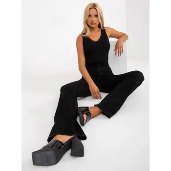 Oblečení a móda Top-RV-TP-7983.67P-black RUE PARIS černá 3300689