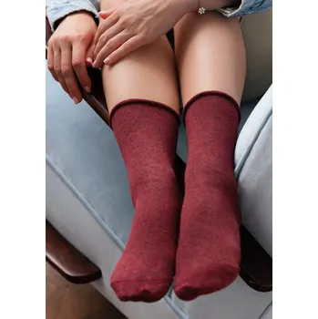 Pánské ponožky Ponožky Steven art.083 Cashmare dámské 35-40 šedá tmavá melanž 38-40