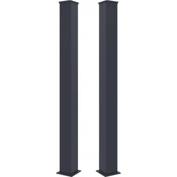 Sloupek G21 pro branku a bránu 15x190 cm s patkou, antracitový, 2 kusy