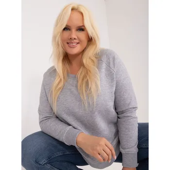 Dámská mikina Sweatshirt-RV-BL-6326.02X-gray BASIC Feel Good šedá 3292791