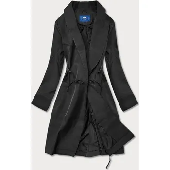 Dámský kabát Tenký černý dámský kabát (AG5-011) černá L (40)