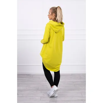 Dámská mikina Mikina s dlouhými zády a kapucí kiwi UNI