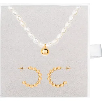 Souprava šperků franco bene Perličkový set - pozlacený | 2230