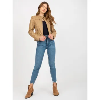 Dámská casual bunda Jacket-NM-DE-KR-FF001.96P-camel Honey Winter hnědá 3296484