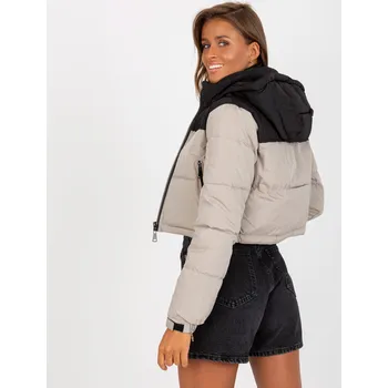 Dámská casual bunda Jacket-NM-KR-D2-3825.77P-black-beige Honey Winter krémová 3295381