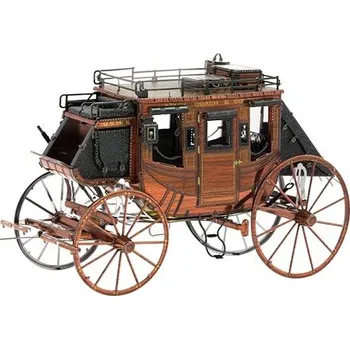 Puzzle Metal Earth Luxusní ocelová stavebnice Wild West Stage Coach