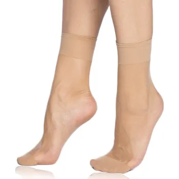 Pánské ponožky Dámské silonkové ponožky FLY SOCKS 15 DEN - BELLINDA - almond UNI