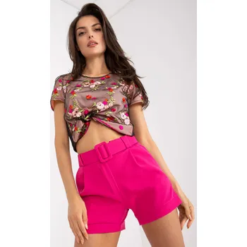 Shorts-DHJ-SN-15776.01P-Fuchsia Italy Moda růžová 3294996
