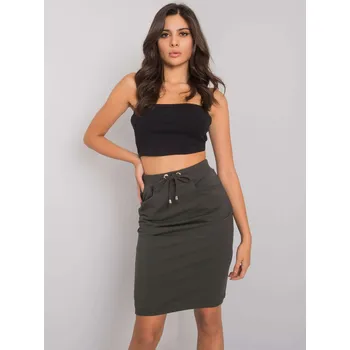 Dámská sukně Khaki mikinová sukně BASIC Feel Good šedá | hnědá 3293251