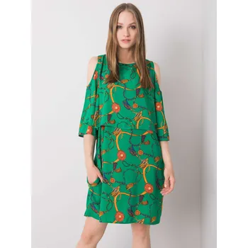 Dámské šaty Dress-CHA-SK-0633.18P-green RUE PARIS zelená 3292031