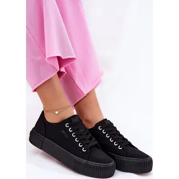 Dámské tenisky BIG STAR SHOES Dámské Textilní Tenisky Big Star BIG STAR SHOES černá 3285455