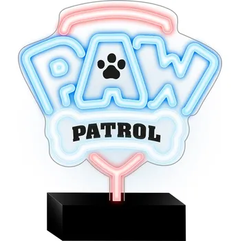 Žárovka Psi Patrol Neonová LED lampa na stojánku Paw Patrol - Logo OW-120146