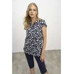 Dámské 3/4 pyžamo 16206 - Vamp XL tmavě modrá s bílou