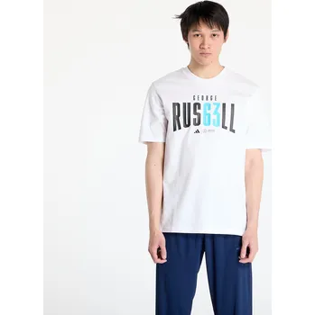 Pánské tričko Tričko adidas x Mercedes AMG Petronas Formula One Team George Russell Tee White M