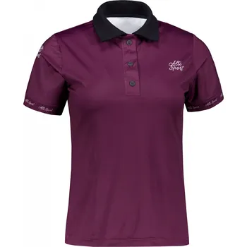 Dámské oblečení Dámské funkční tričko s límečkem premium ALTISPORT VOJ/ALW000TR05 FIALOVÁ M