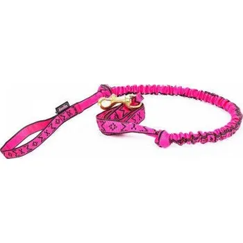 Vodítko pro psa Manmat canicross šňůra růžová 2 m + CashBack 38 Kč