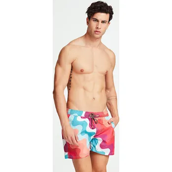 Pánské plavky Pánské plavky F02T13WO02Z-WVMU vícebarevná - Guess vícebarevná XL