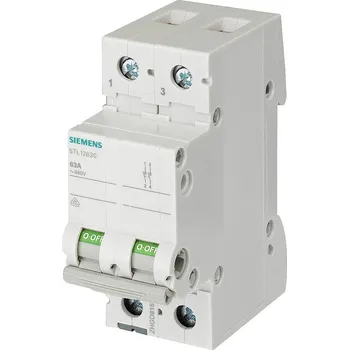 vypínač a zásuvka vypínač šedá 32 A 2 spínací kontakty Siemens 5TL12320