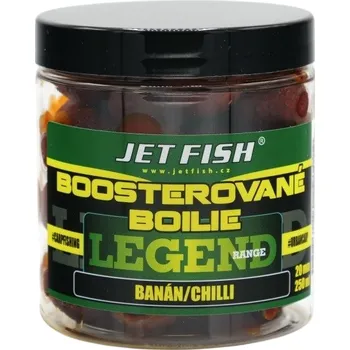 Boilies Jet Fish Boosterované Boilie Legend Range Banán Chilli 250ml Průměr: 24mm