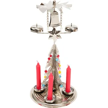 Vánoční svícen PIRATE CZECH, s.r.o. Andělské zvonění Retro Silver