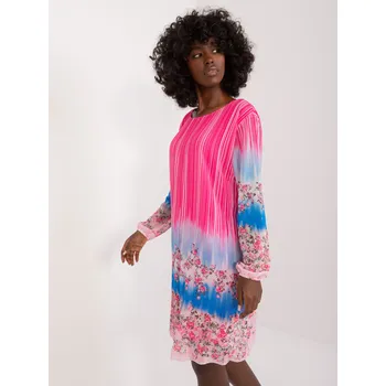 Dámské šaty Dress-DHJ-SK-N8524.14X-Dark Pink Italy Moda růžová 3301377