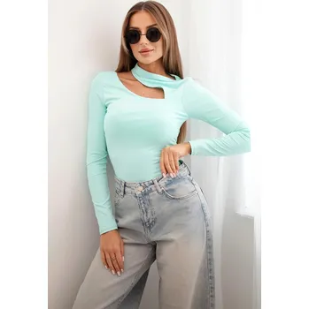 Dámské tričko Dámská halenka s dlouhým rukávem a asymetrickým výstřihem mincovna UNI