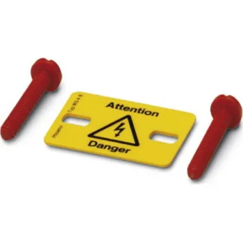 Phoenix Contact 1004416 výstražná tabule Pozor plast (š x v) 40 mm x 25 mm DIN 61010-1 10 ks