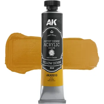 AK Interactive AKAD010 YELLOW OCHRE – ARTISTIC DENSE ACRYLIC COLOR (AK)