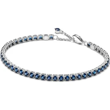 Náramek Třpytivý modrý tenisový náramek PANDORA 20 cm 591469C02-20