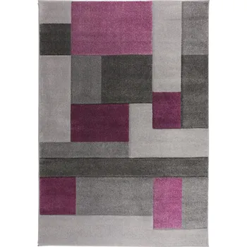 Koberec Flair Rugs Kusový koberec Hand Carved Cosmos Purple/Grey Rozměry koberců: 80x150