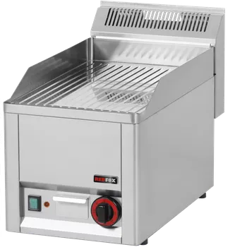 Kuchyňský gril Grilovací deska 32x48 elektrická chromovaná rýhovaná bez podestavby 230 V | REDFOX - FTRC 30 EL