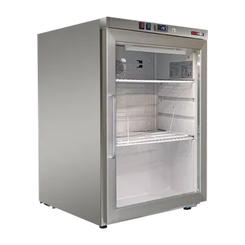 Skříň chladicí 130 l, prosklené dveře, nerez | REDFOX - DRR 200 GS