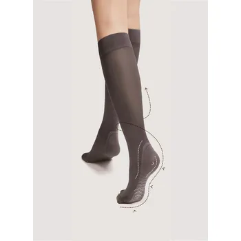 Dámské punčochy Podkolenky Fiore M 2101 Masáž 40 den Péče o tělo černá/černá univerzální