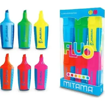 Zvýrazňovač Mitama Mini Fluo 5 mm, 6 ks