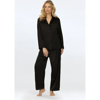 Dámské pyžamo Pyžamo Amina Black - Dkaren XL