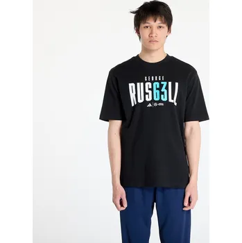 Pánské tričko Tričko adidas x Mercedes AMG Petronas Formula One Team George Russell Tee Black L