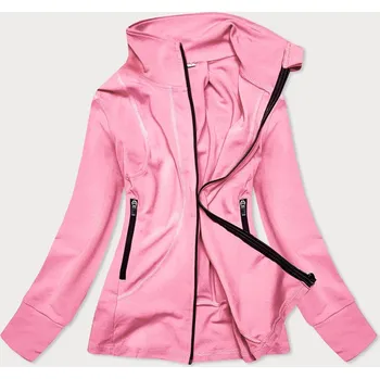 Světle růžová dámská mikina se stojáčkem (HD150-25) růžová S (36)