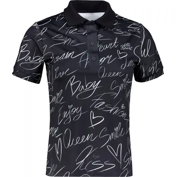 Dámské oblečení Dámské funkční tričko s límečkem premium ALTISPORT VOJ/ALW084TR05 ČERNÁ M