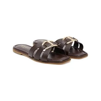 Dámské pantofle Nazouváky TWINSET 251TGT090 Hnědá 38