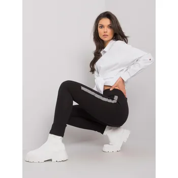 Leggings-RV-LG-7367.90P-black RUE PARIS černá 3293529